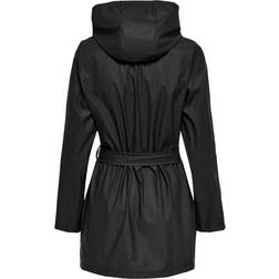 JDY Shelby regnjakke BLACK