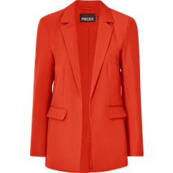 Pieces Bossy Blazer - Tangerine Tango