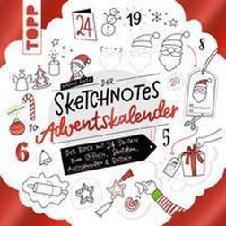 Der Sketchnotes Adventskalender: Der Block mit 24 Seiten zum Öffnen, Sketchen, Ausschneiden & Rätseln