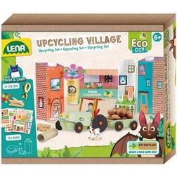 Lena 42830 Eco Upcycling Village, DIY Dorf-Bastelset