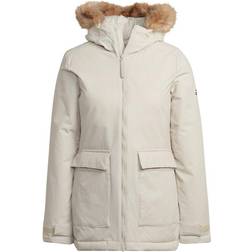 Adidas Women's Utilitas Hooded Parka Jacket - Beige