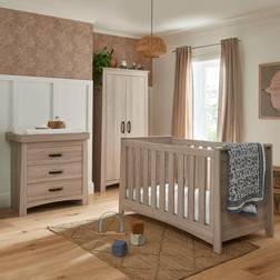 CuddleCo Isla 3 Piece Nursery Set Ash