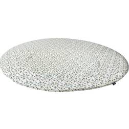 Alvi Krabbeldecke rund Petit Fleurs grün/weiß Ø100cm