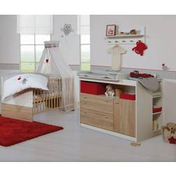 Roba Komplett-Babyzimmer, Gabriella Wickelkommode, Babybett