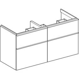 Geberit Unterschrank 502309 4 Schubladen