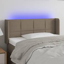 vidaXL LED taupe Sänggavel