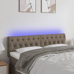 vidaXL LED taupe Sänggavel
