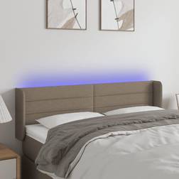 vidaXL LED taupe Sänggavel