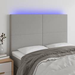 vidaXL LED-lys stof Sengegavl