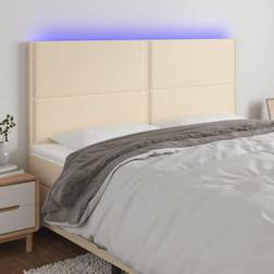 vidaXL À LED Meuble De Chambre À Coucher 160x5x118/128 cm Tête de lit