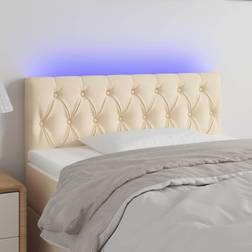 vidaXL LED-lys stof Sengegavl