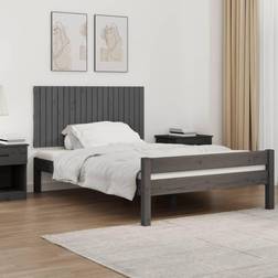 vidaXL 127,5x3x60 massivt fyrretræ Sengegavl