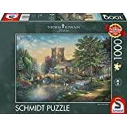 Schmidt Spiele Thomas Kinkade Willow Wood Chapel