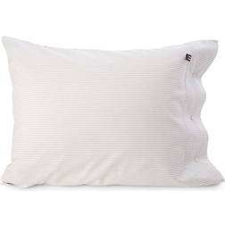 Lexington American Pin Point Oxford Stripe 60x63 Pudebetræk Grå, Hvid