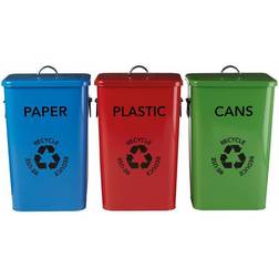 Premier Housewares Recycle Logo Bins 3-pack