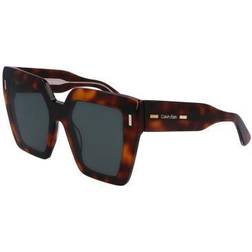 Calvin Klein Square Sunglasses CK23502S - Havana