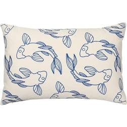 Broste Copenhagen Koi Kissenbezug Blau (60x40cm)