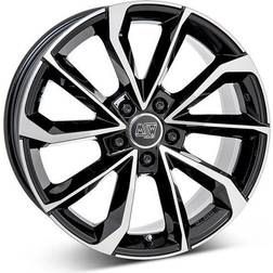 MSW 42 Gloss Black Polished 8x18 5/120 ET45 B65.1