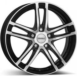 Dezent In Lega TZ Dark 7.5x17 5x108 ET 50.5 Black/Polished