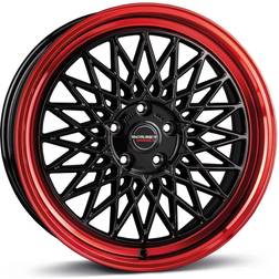 Borbet B Black Rim Red 7x17 4/100 ET30 B64