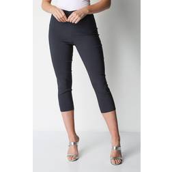 Roman Cropped Stretch Trouser - Dark Grey
