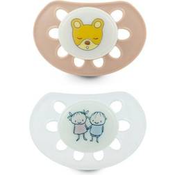 Esska Classic Glow Pacifier 4-36m 2-pack