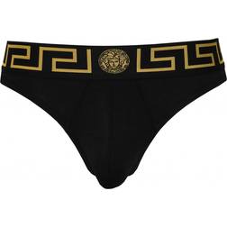 Versace Iconic Thong, Black/gold