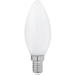 Eglo E14 C35 LED Leuchtmittel 470lm 4W 360° 2700K warmweiss opal 35x98mm