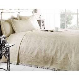 Emma Barclay Mafalda Single Cream Bedspread Beige, White