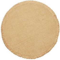 Walton & Co Circular Jute Place Mat Natural, Beige