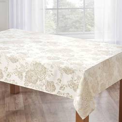 Emma Barclay Grace Oblong Tablecloth Natural, Beige, Green