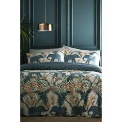 Portfolio Home Savannah Teal Duvet Cover Blue, Multicolour