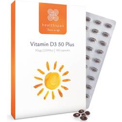 Healthspan Vitamin D3 50 Plus 180