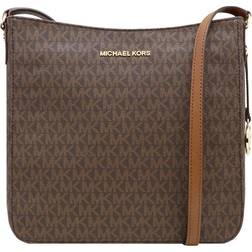 Michael Kors Jet Set Travel Large Logo Messenger Bag - Brown