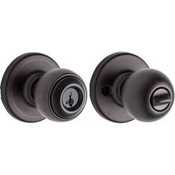 Kwikset Kwikset Venetian Bronze Security Keyed Entry Exterior Polo Knob