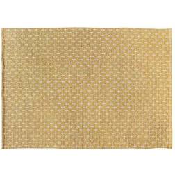 Regency Diamond Cross Ochre Yellow 120x170cm