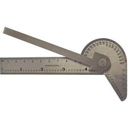 Faithfull FAIGAUGEMULT Multi Purpose Angle Protractor 100mm Folding Rule