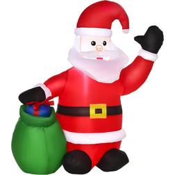 Homcom Inflatable Blow up Christmas Santa Claus Decoration