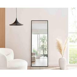 Furniturebox Box Emma 140x50cm Black Frame Wall Mirror