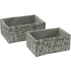 JVL Urban of 2 Rectangle Paper Storage Basket