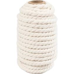 Macramé rope, L: 12 m, D 8,5 mm, off-white, 300 g/ 1 roll