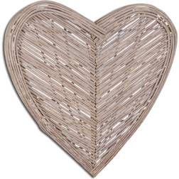 Hill Interiors Large Heart Wicker Art Wood Wall Decor