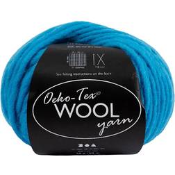 Creativ Company Wool yarn, L: 50 m, turquoise, 50 g/ 1 ball