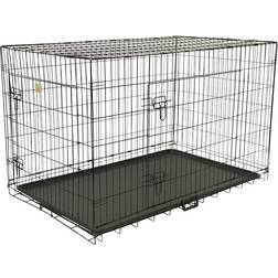 Go Pet Club 2 Doors Metal Dog Crate with Divider 24"L x 18"W x 20"H 45.7x50.8