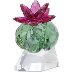 Swarovski Kristallblommor bordeaux kaktus Prydnadsfigur