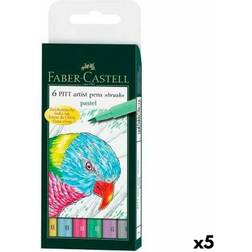 Faber-Castell Sæt med Fiberpenne Pitt Artist Æske Kage (5 enheder)