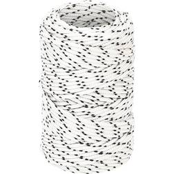 vidaXL Corde de Bateau Corde de Levage Câble d'Amarrage Ancrage Navire Lignes de Gréement Corde à Linge Tressé Blanc 2 mmx25 m Polyester