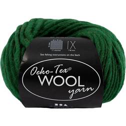 Creativ Company Wollknäuel Öko-Tex Wollgarn 50 g Grün