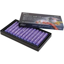 Creativ Company gallery oliepastelkridt, L: 7 cm, diam. 11 mm, violet, 12 stk. 1 pk