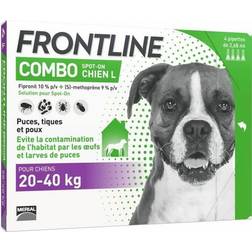 Frontline Combo Chien L 20 À 40 kg 4 Pipettes